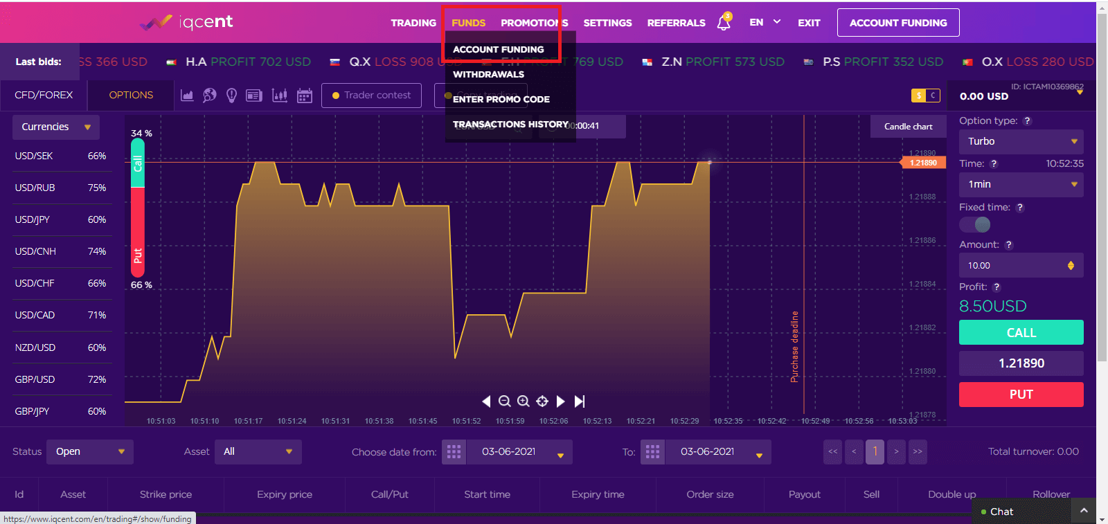 วิธีการฝากเงินใน IQcent วิธีการฝากเงินใน IQcent
